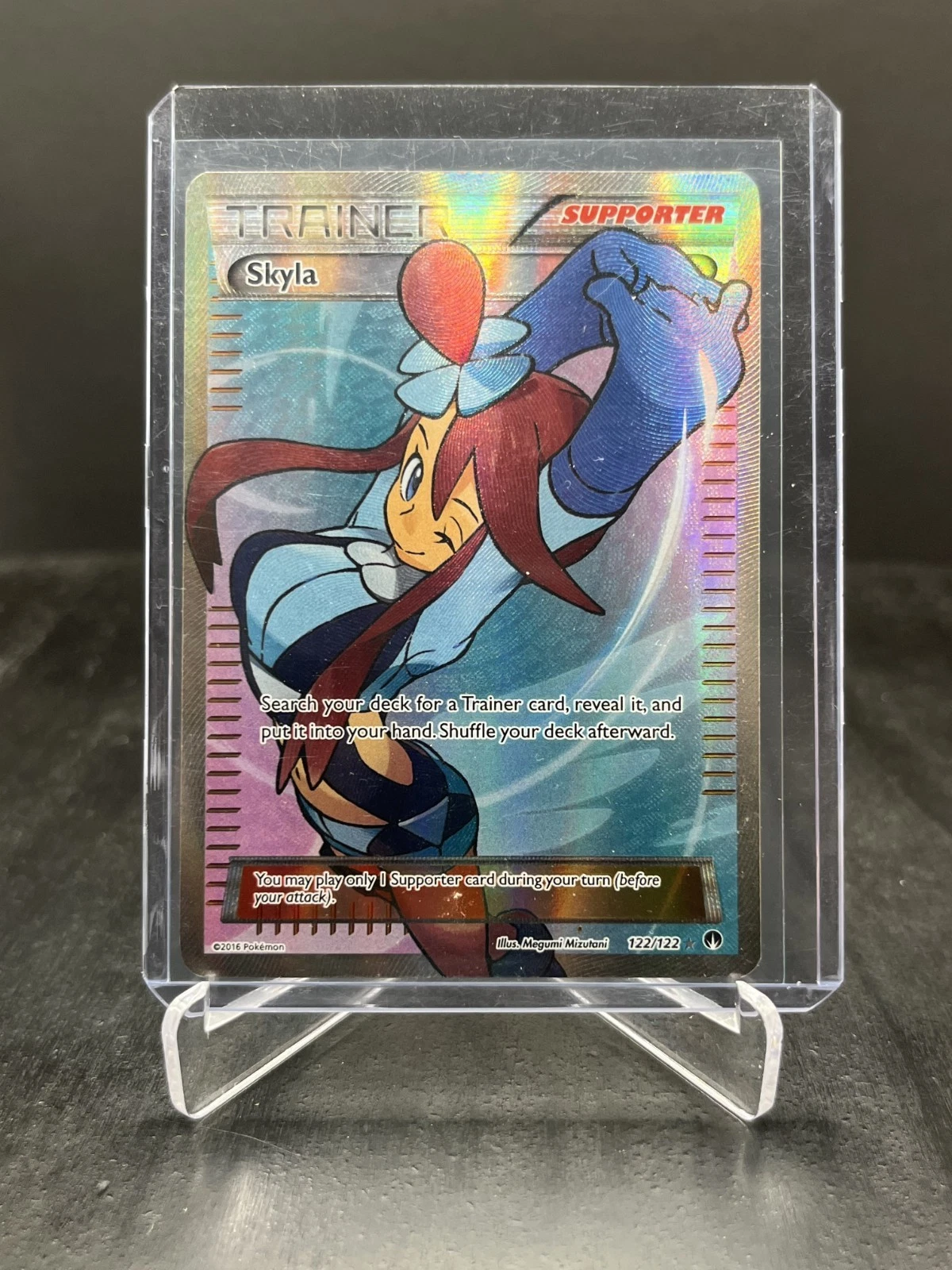 2016 Pokemon XY Breakpoint Skyla Ultra Rare Full Art Trainer 122/122
