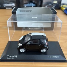 1:43 Minichamps Toyota IQ Geneva Car Show 2009 Black And White Limited 166801