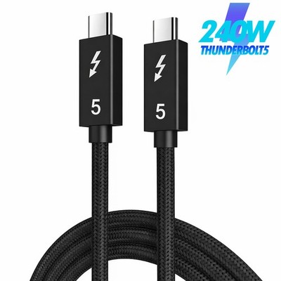 Lenovo 15 Notebook Thunderbolt 5 USB-C Ladekabel, Datenkabel 80 Gbits,240W,8K,1M
