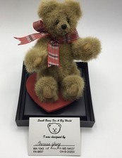 World of Miniature Bears - LARRY - mohair, w/box and certificate - 5.25  RARE