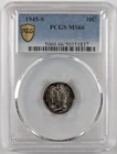 1945-S Mercury Silver Dime 10c PCGS MS66 Beautifully Toned! 50351837