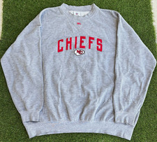 NFL Team Apparel Kansas City Chiefs NFL Football Gray Crewneck Sweatshirt XL