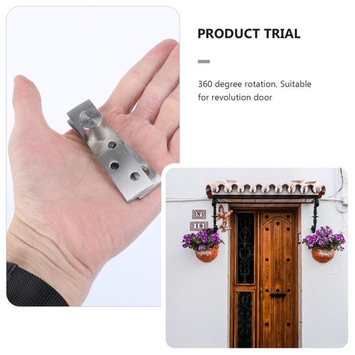 2 Pcs Revolving Door Hinge Hidden Pivot Stainless Degree Rotation - Picture 7 of 12