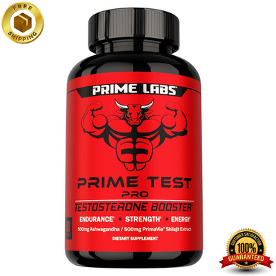 Prime Labs Prime Test Pro   Testosterone Support Supplement for Men   60 Capsule