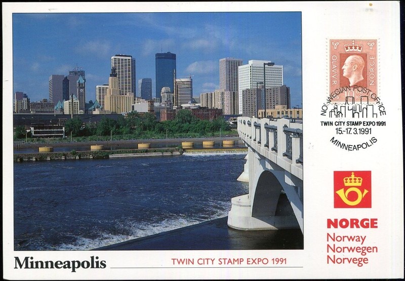 Minneapolis Twin City Stamp Expo 1991 - Norway Post office