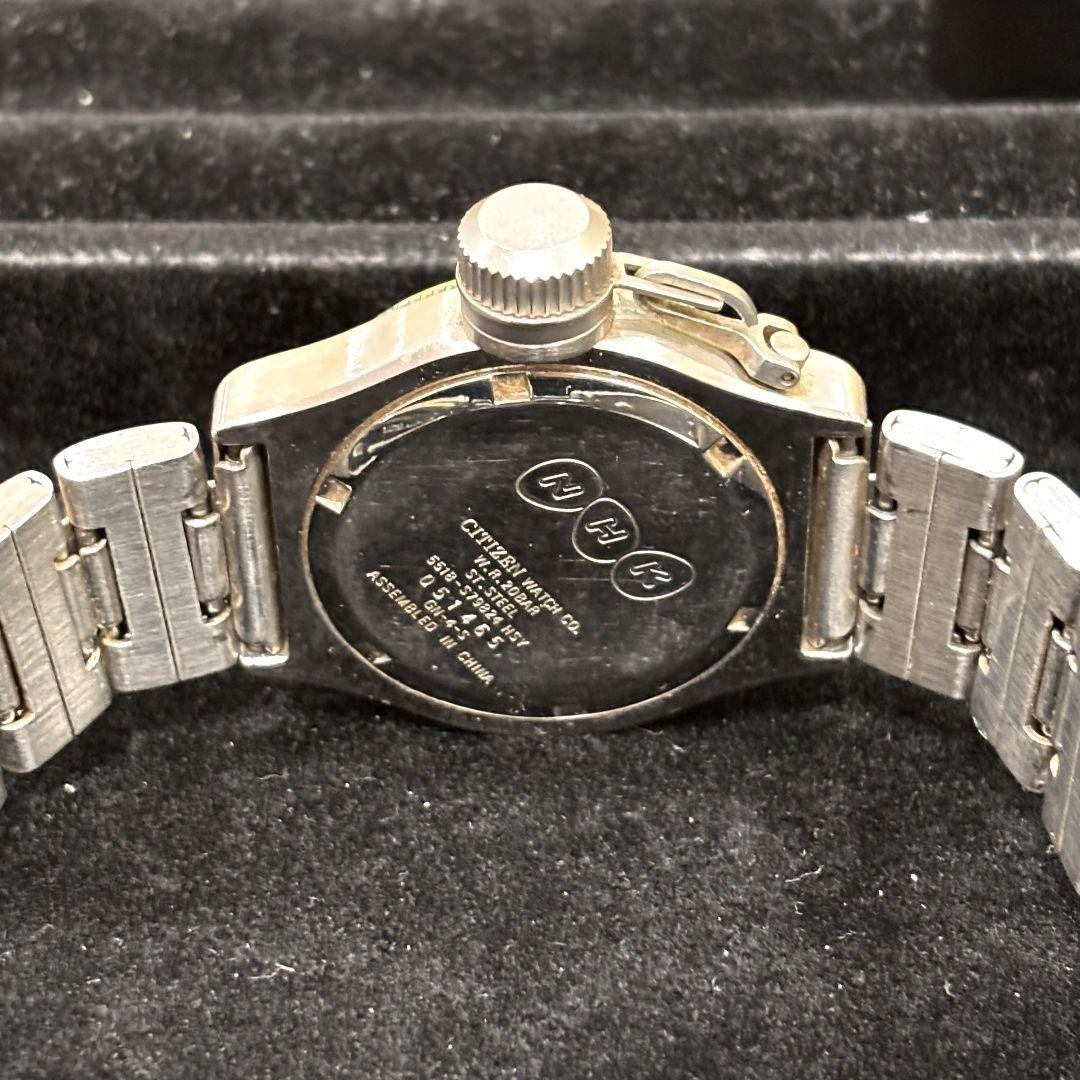 CITIZEN OXY ダイバー NHK 5518-S79824 Citizen OXY 5518-S79824 Date Stainless Steel 20Bar Blk Slv