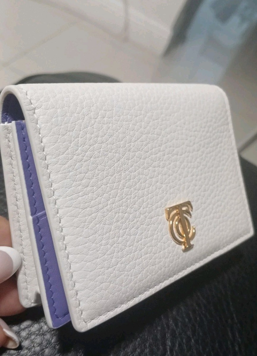 Tiffany & Co $600 White Leather Logo Wallet, NEW Made In Italy | eBay