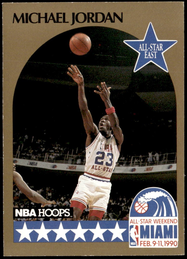 1990-91 Hoops #5 Michael Jordan All Star E1