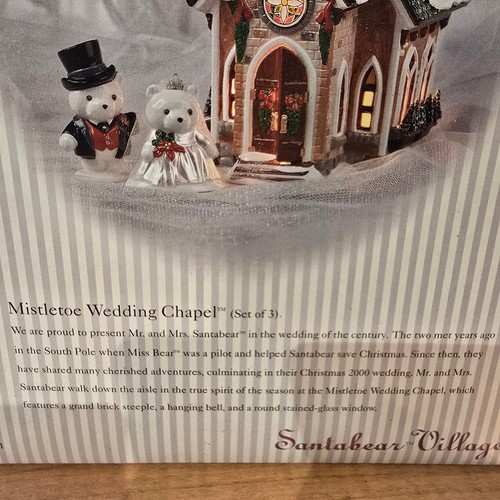 Department 56 Santa Bear Village "Mistletoe Wedding Chapel" - Picture 7 of 10