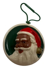 Sebastian Miniature SML-507C Santa's Snack Ethnic Santa Ornament