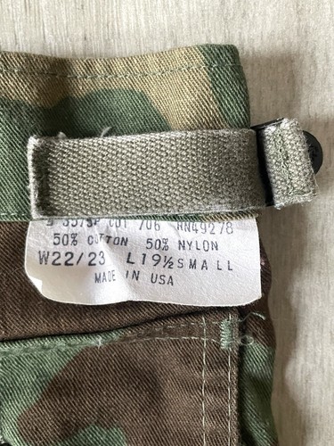 USA Vintage Kids Boys US Army Military Camo Shirt Jacket Pants Set Size 8 - Picture 8 of 15