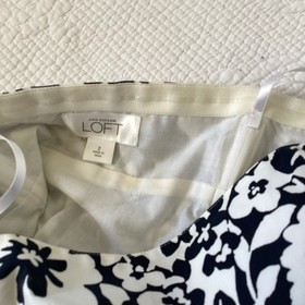 Ann Taylor Loft Floral Bustier Corset Top Sz 2 Lined Side Zip