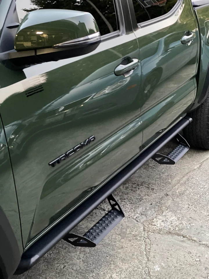 For 05-23 Toyota Tacoma Double Cab 3" Running Board Nerf Bar Side Step HOOP Drop - Image 4 of 4