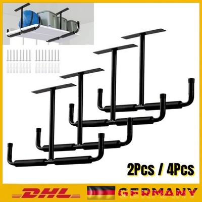 2/4 Pcs  Deckenhaken 43x30x18cm | Deckenhalter Garage | Hängeregal Decke Haken