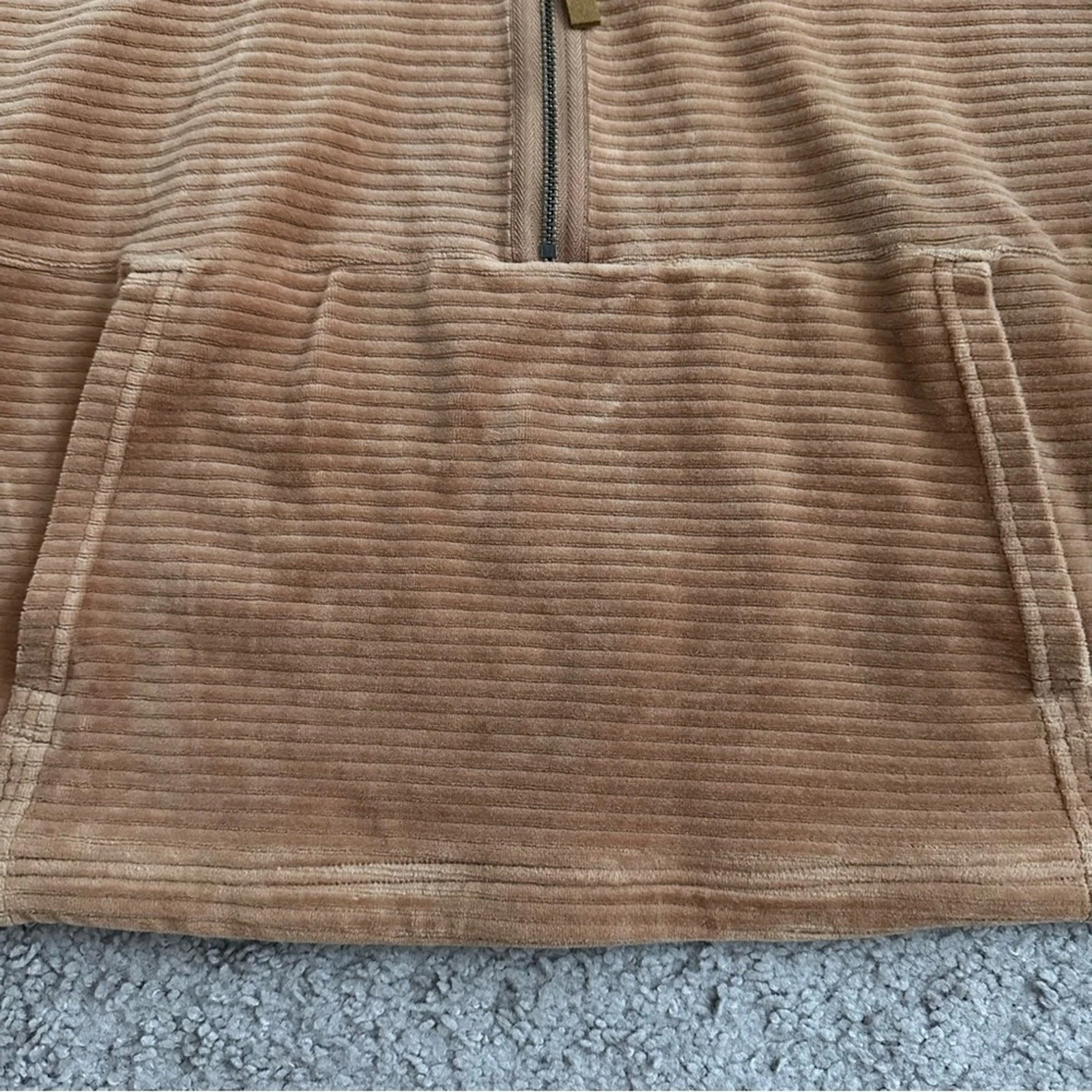 prana escambia 1/2 zip cropped pullover sweatshirt