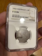 1922 Australia 1/2 Penny NGC F 12 Brown