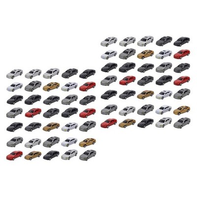 100x HO Scale Auto Spielzeug 1:87 Mini Parkplatz Architektur Sandtisch