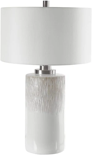 Georgios 1-Light Cylinder Table Lamp - Stylish 18" Wide & Deep Design - Picture 4 of 4