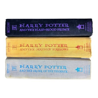 Harry Potter Hardcover Lot Books 5 6 7 Scholastic First Edition J.K. Rowling