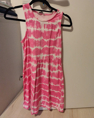 Primark Mädchen Trägerkleid Batik rosa weiß Größe 152 ärmellos Sommer
