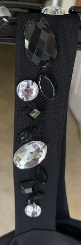 Top nero White House Black Market taglia M un cinturino con bling nuovo con etichetta - Foto 2 di 4