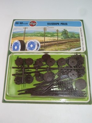 AIRFIX OO/HO MODEL RAILWAY KIT Telegraph Poles Unmade & Sealed in Type 4 Blister