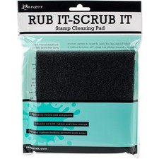 Ranger RUB09863 Inkssentials Rub-It Scrub-It Stamp Cleaning Pad-6"X6" 3Pk 