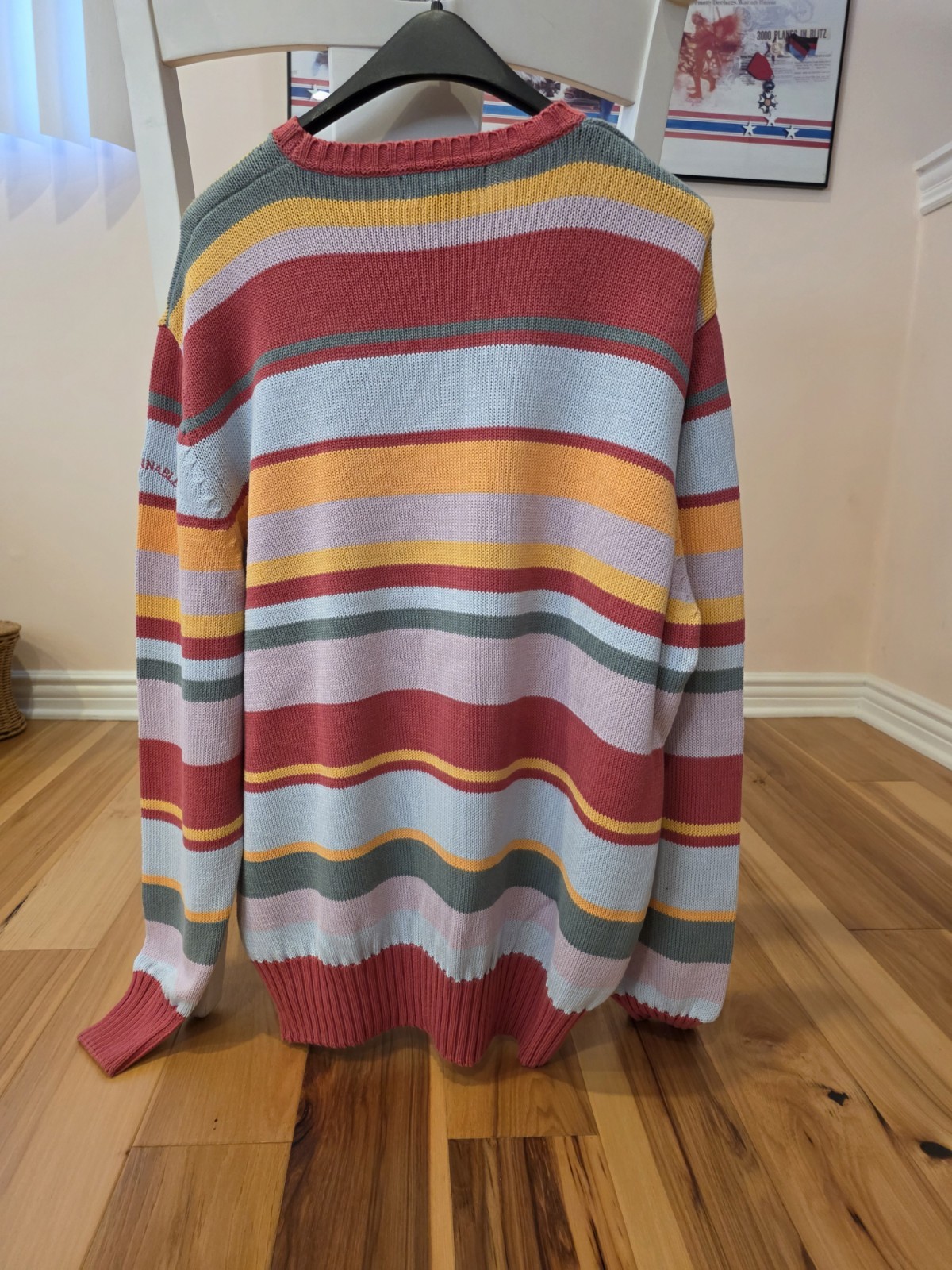 Façonnable Multi-colored Stripped Sweater Men's S… - image 3