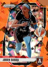 2024 Panini Prizm WNBA #91 Jordin Canada Ice Orange Prizms