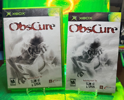 RARE ObsCure Original Cover Art & Manual NO DISC (Microsoft Xbox, 2005) Original