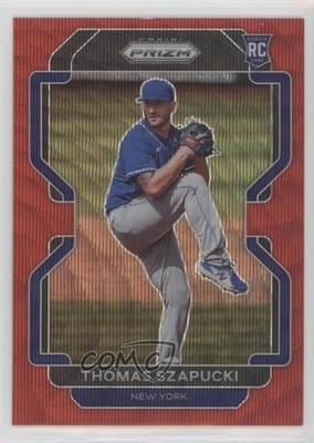 2022 Panini Prizm Tier II Red Wave Prizm 54/99 Thomas Szapucki #122 0c2