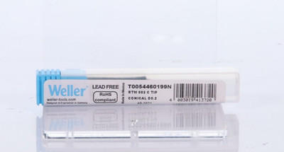 Weller T0054460199N RT 1 SOLDERING TIP, Conical.2 MM, Black