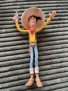 Lucky Luke Figur – Dargaud 1984 – Vintage Biegefigur / PVC Figur