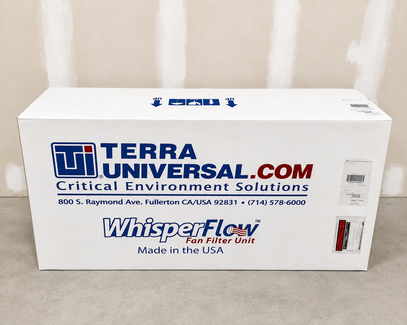 Terra Universal WhisperFlow Hepa Fan Filter Unit Cleanroom Equipment - BRAND NEW