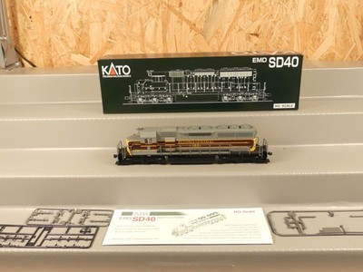 Kato EMD SD40 37-6322 Algoma Central #182 Gleichstrom Lok Diesellok DC Ovp