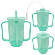 Adult Sippy Cups Elderly Healthcare Spill-Proof Feeding Beaker Cup With Straw