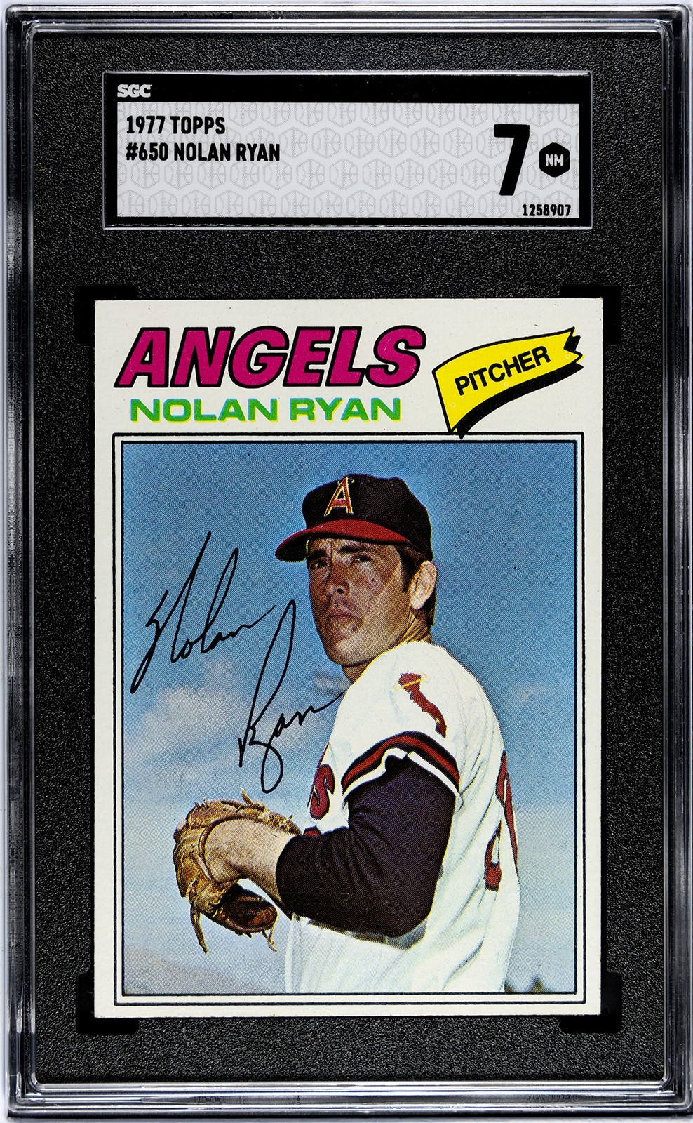 1977 Topps - #650 Nolan Ryan SGC 7 HOF Angels