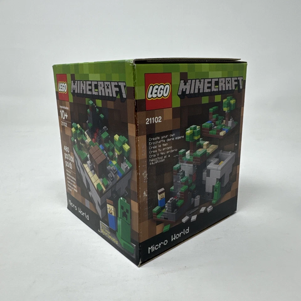 LEGO Minecraft Micro World Full Set (21102 21105 21106 21107) NEW & SEALED, RARE - Image 3 of 4