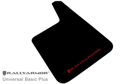Rally Armor Basic Plus Black Mud Flap with Red Logo - Automotive Protection