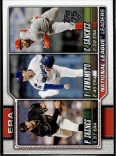 2026 Topps Series 1 NL Leaders ERA #203 Paul Skenes Yoshinobu Yamamoto & Sanchez