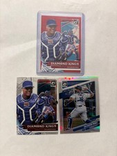 (3) Salvador Perez 2022 DK Red Foil /2022 - 2022 optic and 2021 Optic refractor