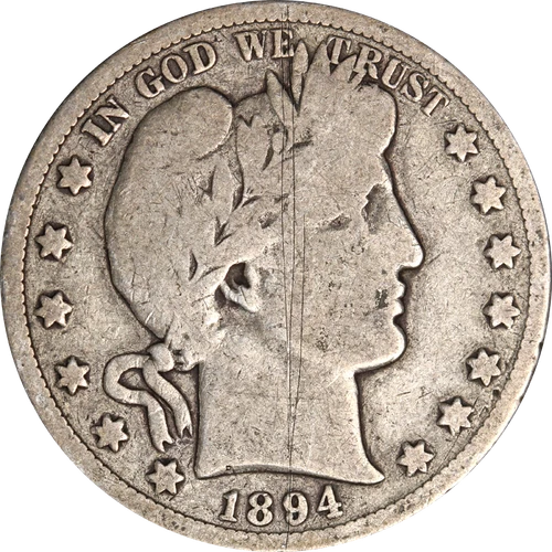 1894-S Barber Half Dollar - Scratches