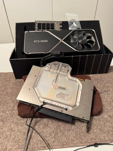 BYKSKI Front + Backplate RGB Wasserkühlung für Nvidia RTX3090 Founders Edition