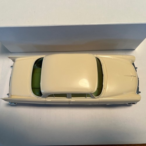 1956 Plymouth Belvedere 4 Door Plastic Promo Model By Johan 1/25 Scale White - Picture 2 of 12