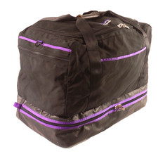 Borsa vintage Patagonia nera e viola senza tracolla