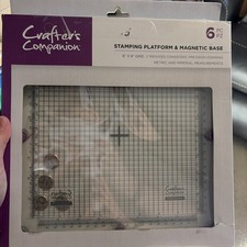 Crafters Companion Stamping Platform with Magnetic Base 8x8 Inches