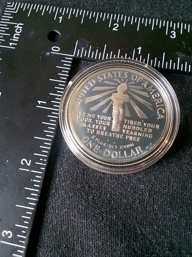 US Mint Set Liberty Coins 1886-1986 S Proof Silver 90% Dollar And Half Dollar - Picture 6 of 24