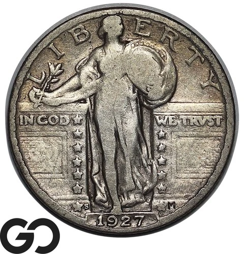 1927-S Standing Liberty Quarter, Choice FINE++ Better Date