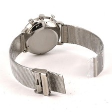 JUNGHANS Max Bill Chronoscope 27/4003 Automatic 40mm Silver Arabic Dial Used 6