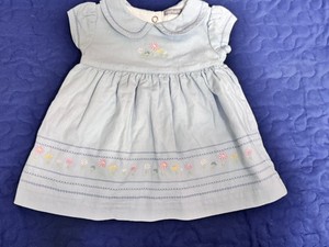Vintage carters y2k blue dress NB spring pastel blue